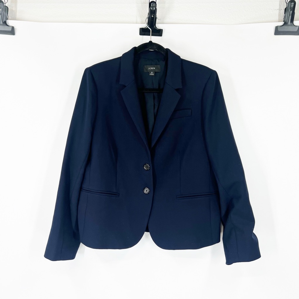 J. Crew Navy Two-Button Long Sleeve Blazer